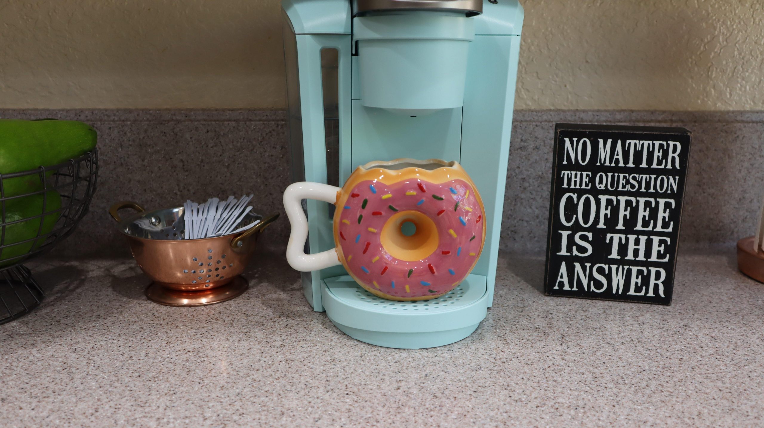 Donut With Sprinkles Coffee Mug 14 Oz Ceramic Coffee Mug 11