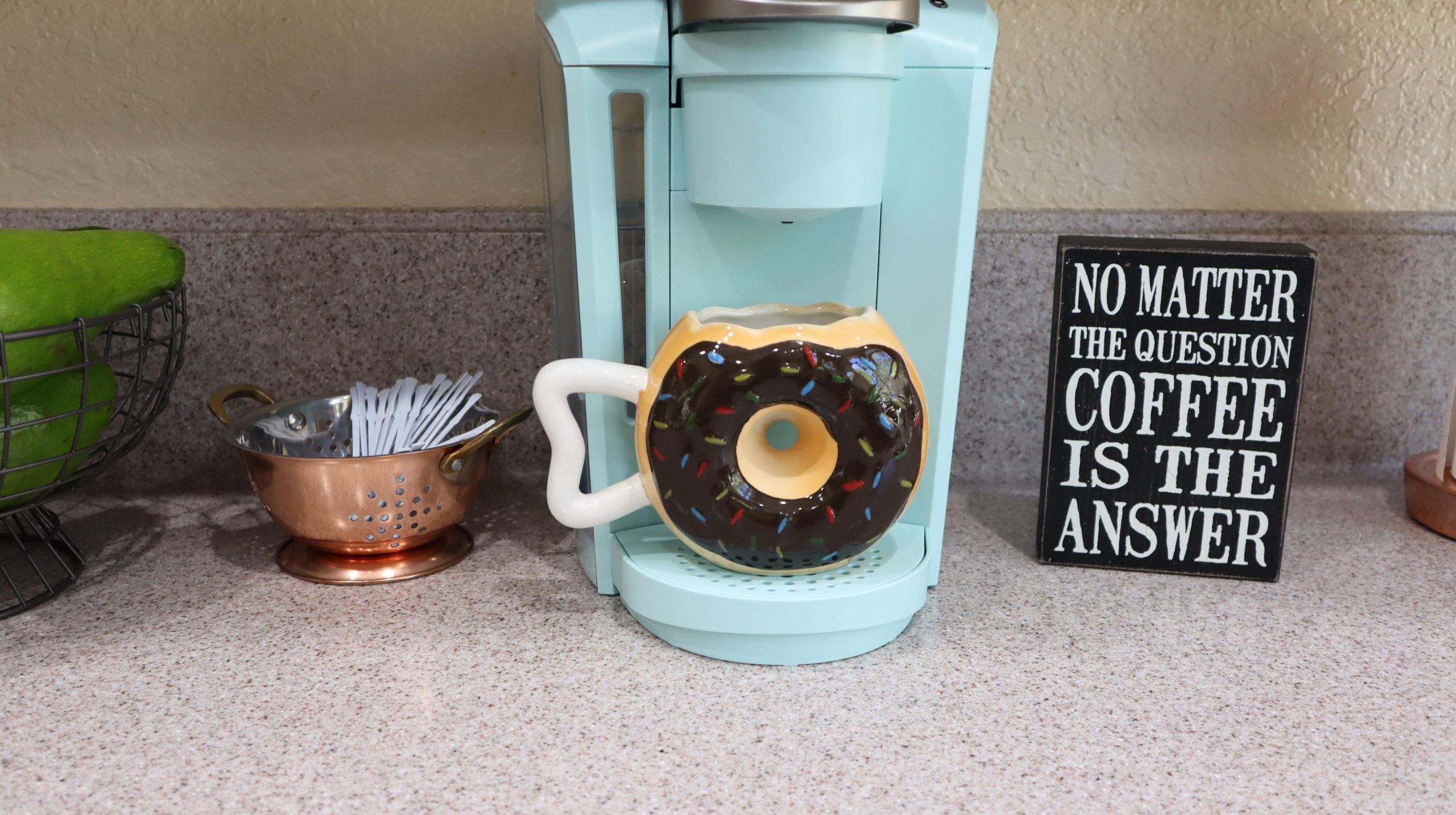 Donut With Sprinkles Coffee Mug 14 Oz Ceramic Coffee Mug 12