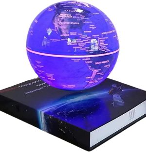 Floating 4 Globe Led Light With Book Style Base 4