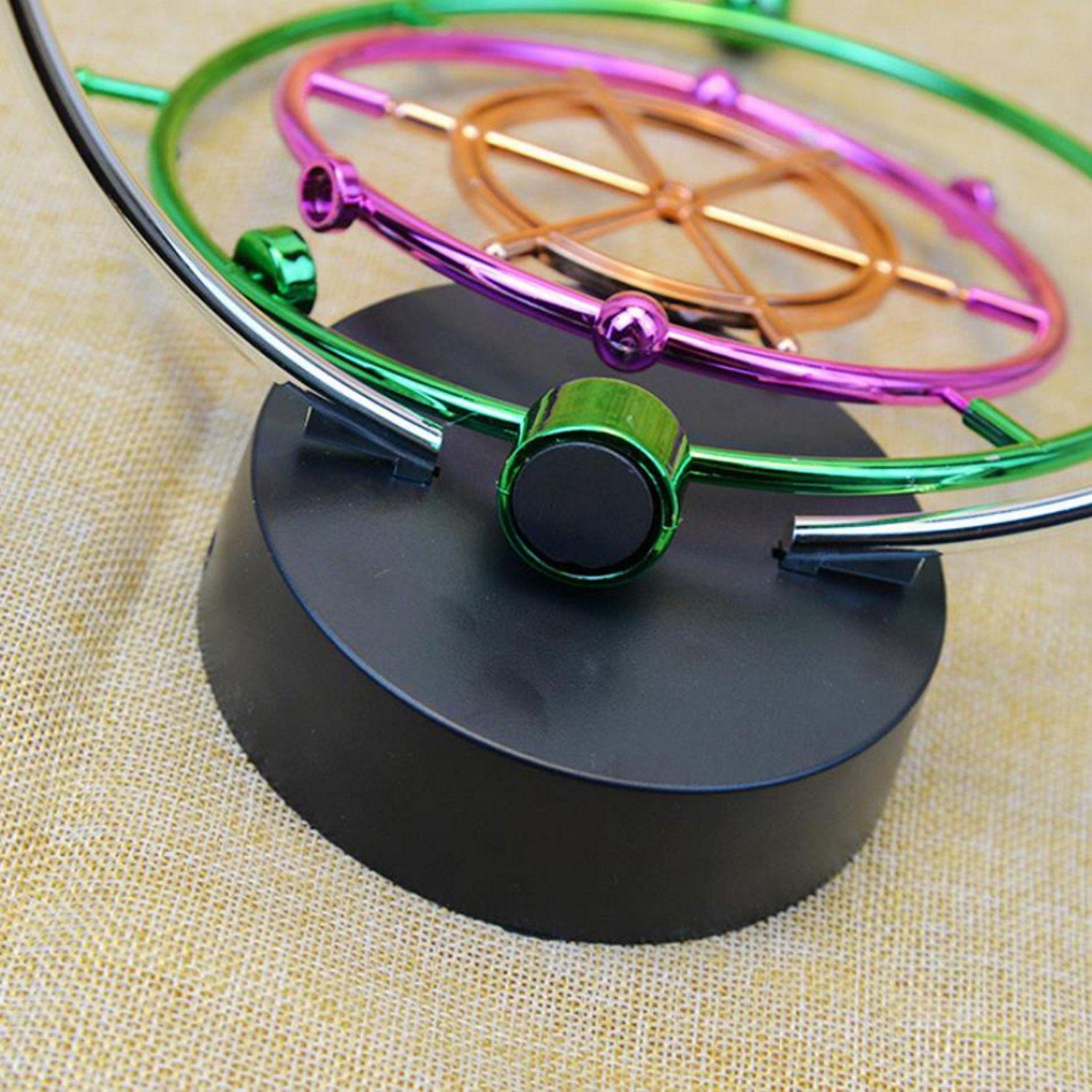 Kinetic Art Perpetual Motion Executive Desk Toys Boat Wheel 3