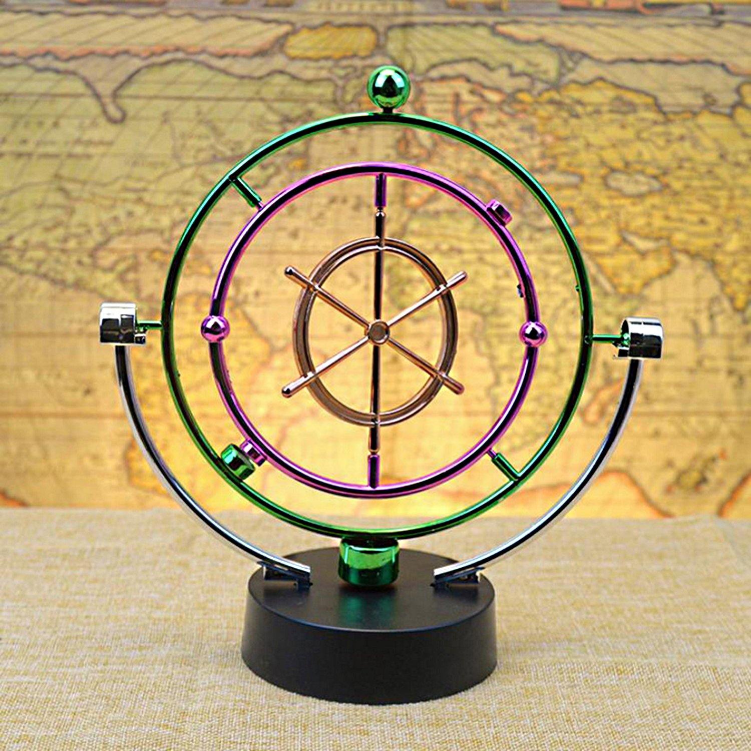 Kinetic Art Perpetual Motion Executive Desk Toys Boat Wheel 6