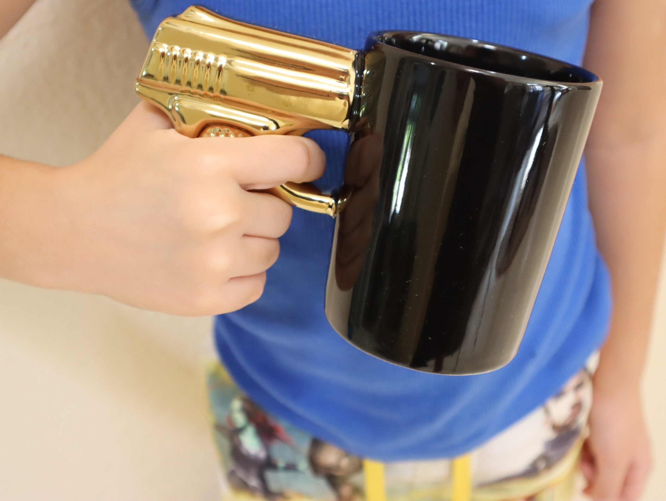 Pistol Coffee Mug 12 Oz Ceramic Coffee Mug 16