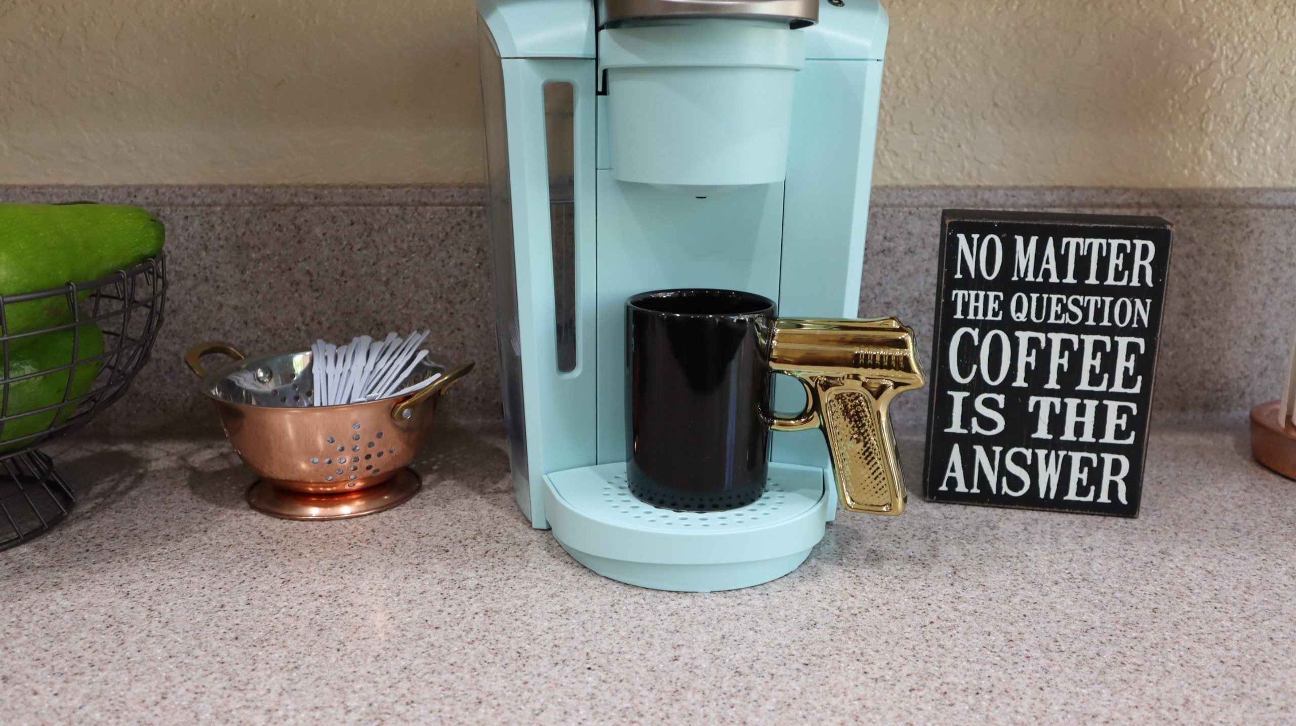 Pistol Coffee Mug 12 Oz Ceramic Coffee Mug 26