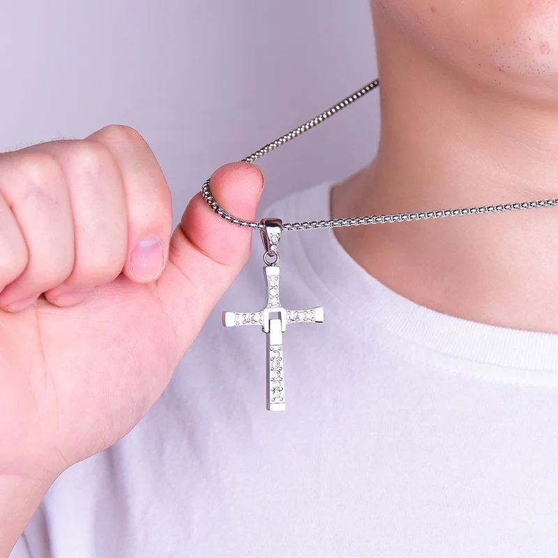 Fast And Furious Torreto Stainless Steel Cross With 24 Chain 5