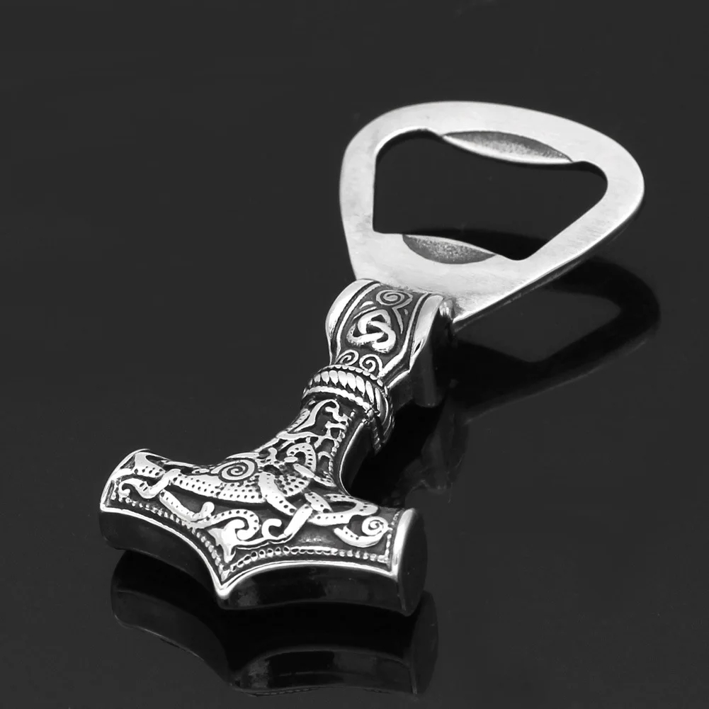 Nordic Stainless Steel Viking Bottle Opener Odin Totem
