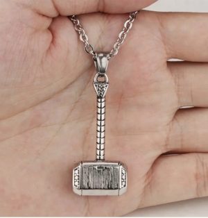 Thor Hammer Mjolnir Stainless Steel With 24 Chain Pendant Necklace 5