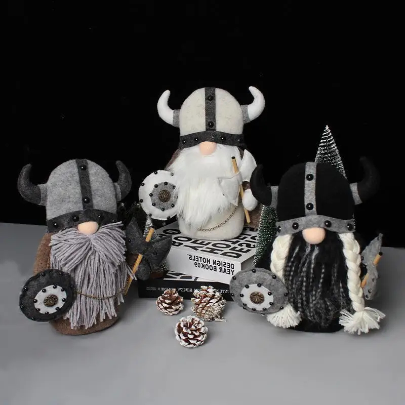 Viking Plush Nordic Horned Gnome 7