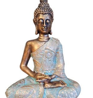 Meditation Large Buddha 12" Statue Decoration Thai Sculpture