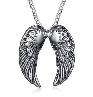 Angel Wings Pendant Stainless Steel with Chain