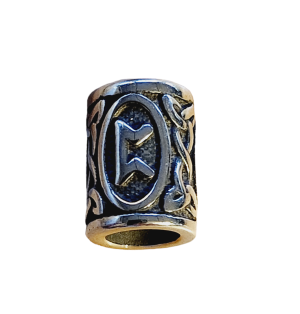 Viking Divination / Luck Rune (P) Stainless Steel Beads for Pendant Custom Jewelry or Hair Bread