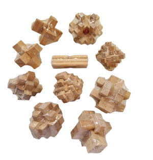 Wood Puzzles Brain Challenge Puzzles for Kids and Adults Mixed Assorted Skill Levels